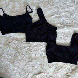 Set of 3 black sportsbras